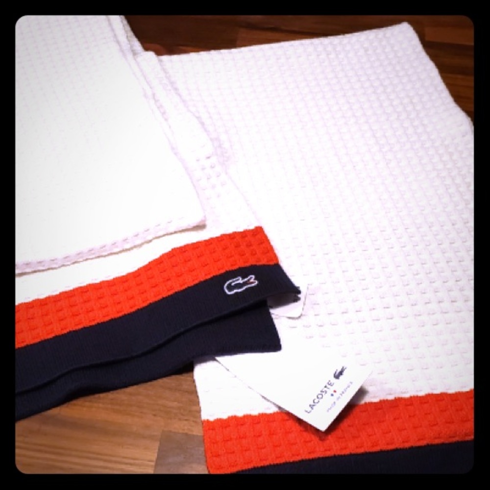 Lacoste scarves new with tags